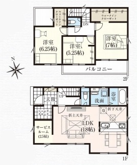伊奈町栄　5期　新築一戸建て　グラファーレ　01の間取り
