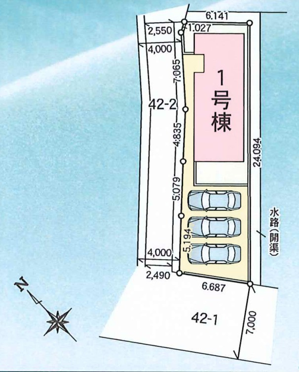 【新築戸建】高崎市上並榎町第1期の区画図|■区画図