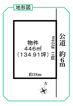 　☆ 半田市白山町五丁目　土地（更地） ☆の土地図