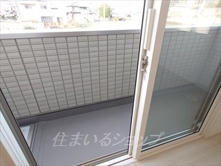 広島市安佐北区可部１丁目のアパートのバルコニー
