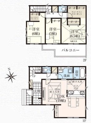 伊奈町栄　5期　新築一戸建て　グラファーレ　02の間取り
