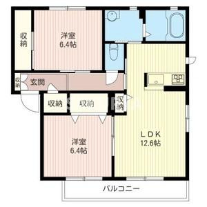 グロワールＢの間取り