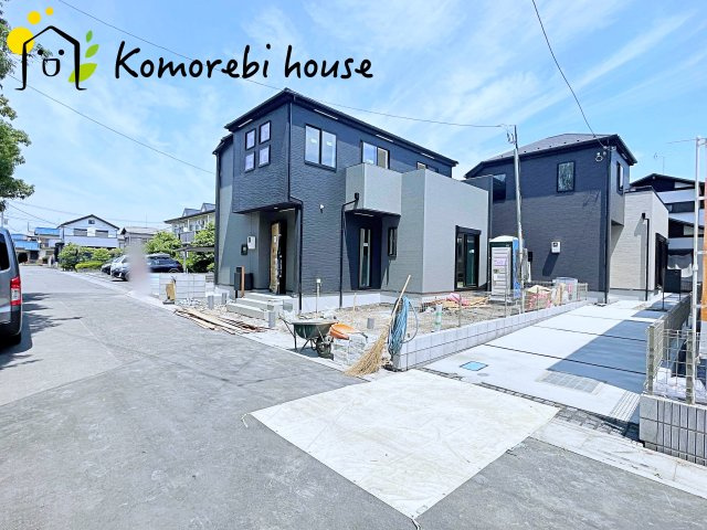 伊奈町栄　5期　新築一戸建て　グラファーレ　03の前面道路含む現地写真|前面道路含む現地写真です