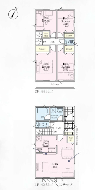 厚木市船子第7　新築戸建　全3棟2号棟