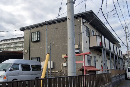 所沢市金山町のアパートの外観