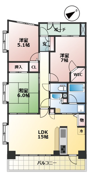 クレアホームズ志木の間取り
