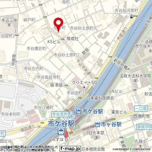 パークウェル市ヶ谷の地図