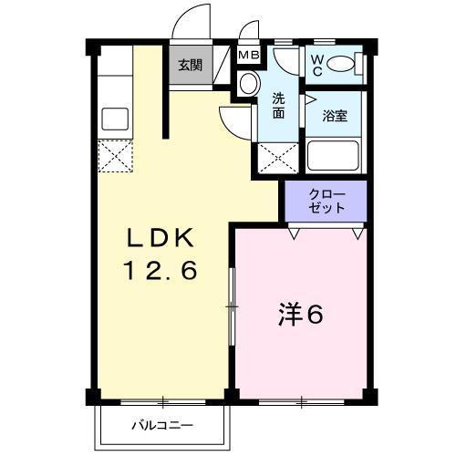 エスポワールハイツ【キャッシュバック対象物件】の間取り