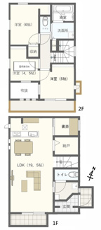 【間取り】 | 【仲介手数料無料！！】日野市東豊田1丁目　中古戸建て　5999万円