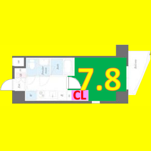 ロイヤルピジョン ライズ　名古屋市賃貸　仲介手数料0円の間取り