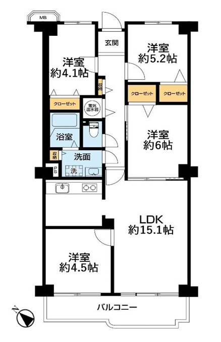 ネオコーポ武庫川の間取り