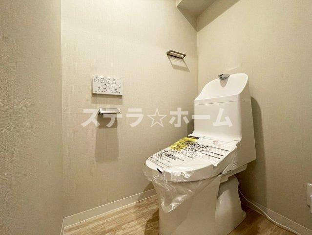 ダイヤシャトー千里のトイレ|落ち着いた色調のトイレです