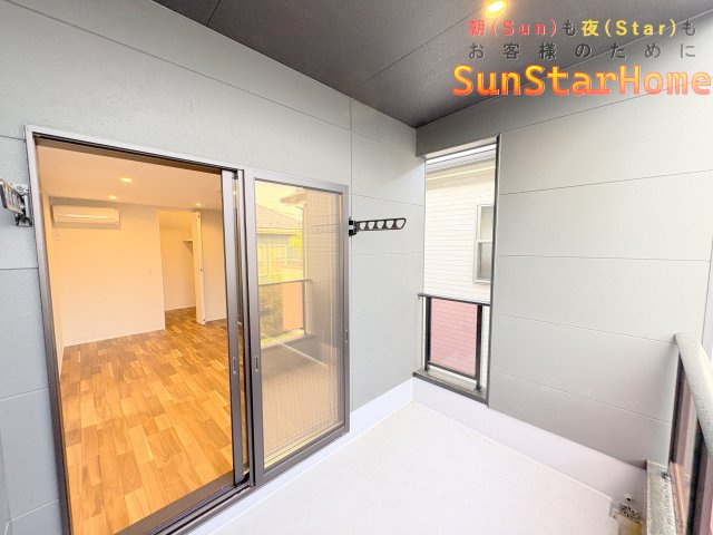 【サンスターホーム現地販売物件】あきる野市野辺　新築戸建１邸のバルコニー