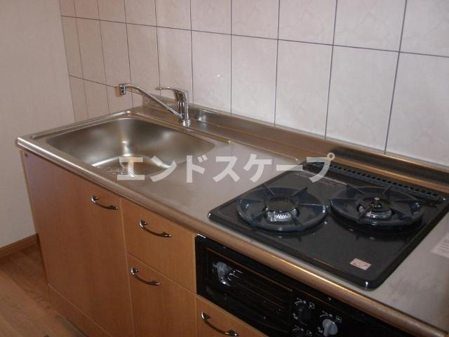 ボナールのキッチン|ガスコンロ付
高崎、前橋のお部屋探しはエンドスケープまで！お客様の理想お聞かせ下さい♪