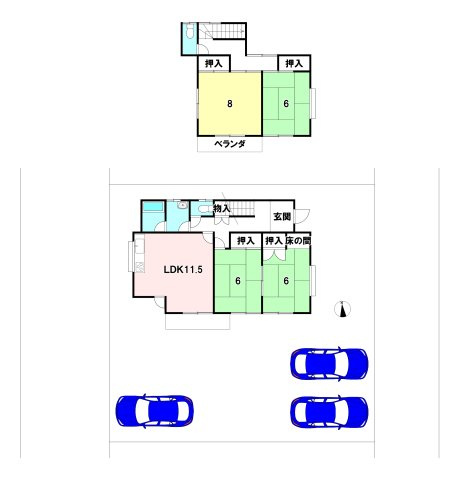 中沢　中古戸建の間取り