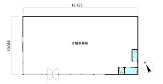 【間取り】 | 岩松町貸店舗事務所