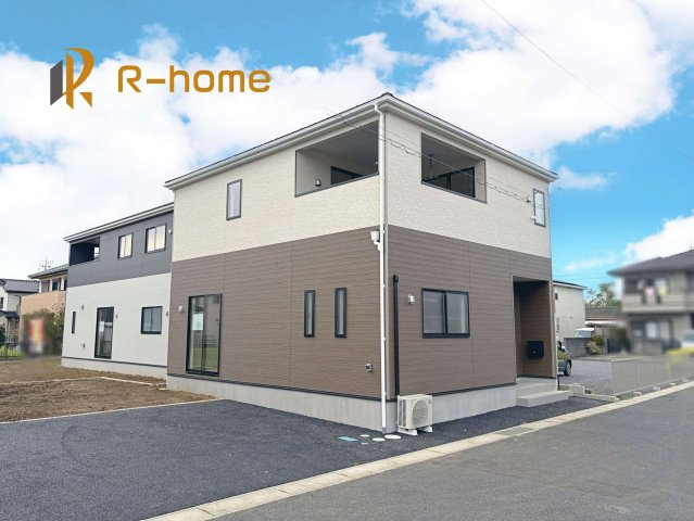 石岡市若松第8　新築戸建て　2号棟の外観パース|近隣の同仕様完成物件をご見学いただけます♪