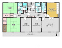 【間取り】 | ワイドバルコニーが特徴的な4LDK・南西角部屋です！