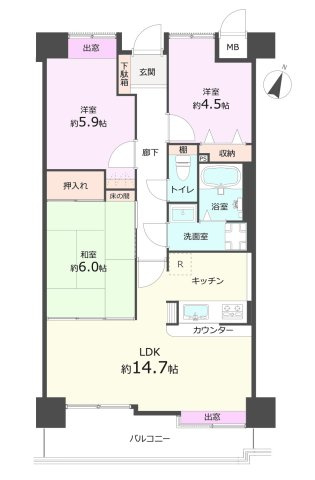 【間取り】 | 【新規リフォーム】藤和ハイタウン古江