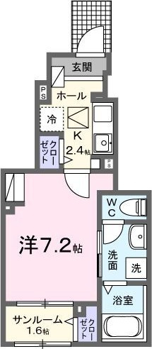 ジール二日市Ⅰの間取り