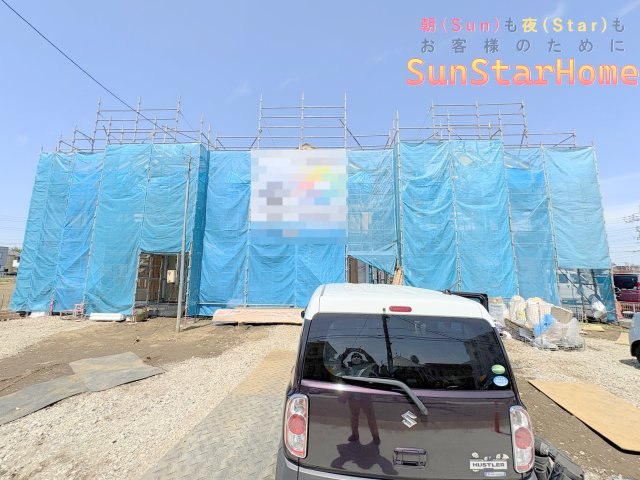 【サンスターホーム】瑞穂町南平2丁目　省エネ住宅E号棟の外観