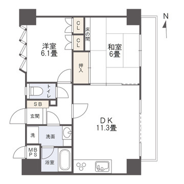 ダイアパレス栄町の間取り