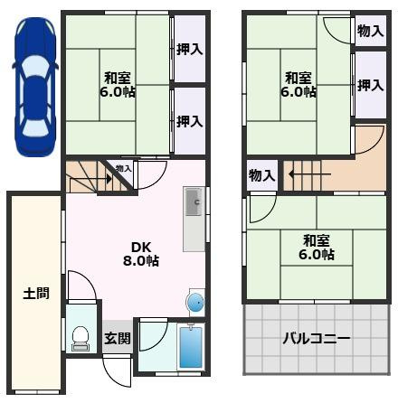 【間取り】 | 髙野貸家