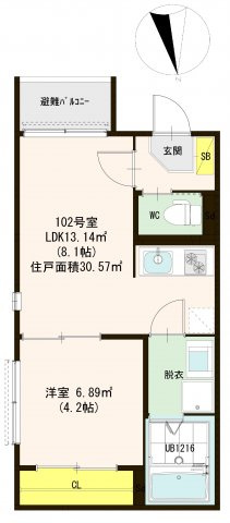 【間取り】 | ハーモニーテラス谷中