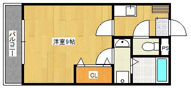 リブレア久留米駅前C棟の間取り