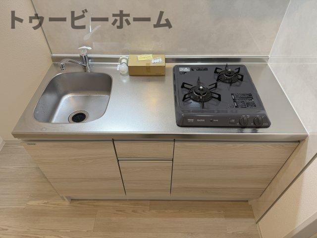 ジーメゾン狭山水野ブランカのキッチン|コンパクトなキッチンで掃除もラクラク
