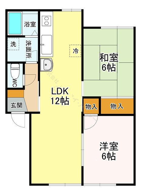 アミューズシバタＡ棟の間取り