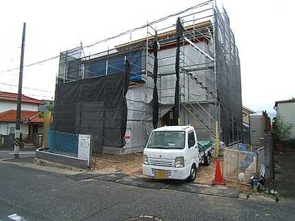 安佐南区上安４丁目の前面道路含む現地写真