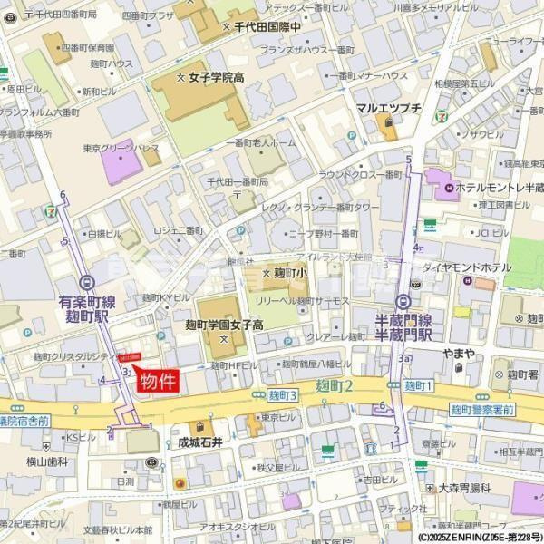 麹町レジデンスの地図