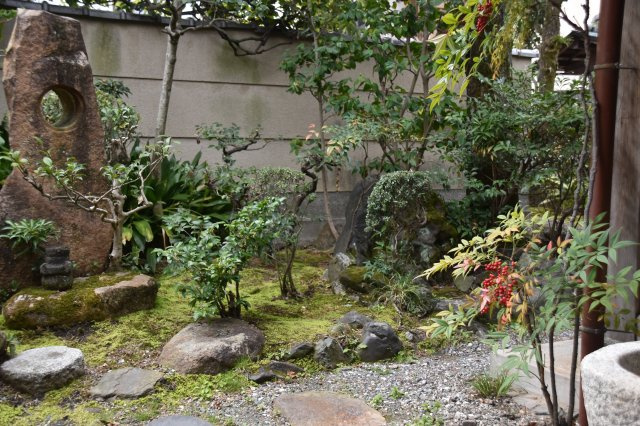 百万遍 市中の山居 商いの町家の庭