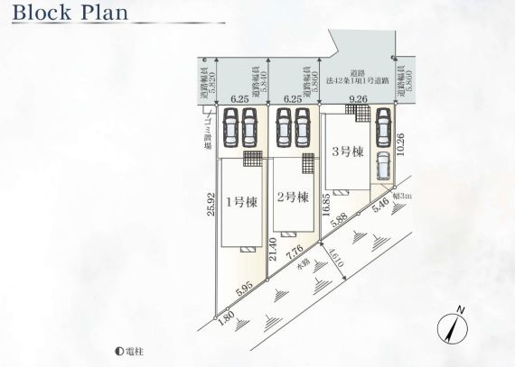 厚木市船子新築戸建て　第7-2号棟の区画図|配置図「厚木市船子新築戸建て」