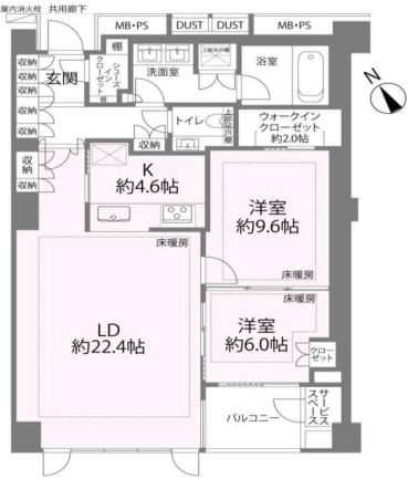 プラウド六本木の間取り