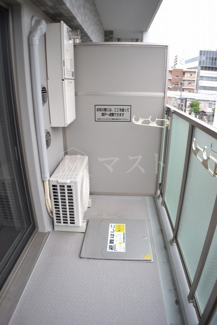 大阪市東成区東小橋３丁目の賃貸マンションのバルコニー