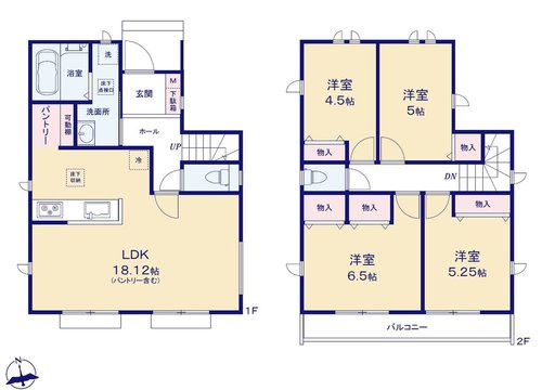【Heartfull Town】国分寺北町３丁目の間取り|〇 本物件【Ａ号棟】の間取・平面図です〇　敷地面積:120.04㎡　建物面積:92.74㎡　
全１２棟の開発現場です。