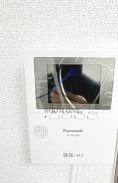瀬崎ハイツのセキュリティ|モニター付きインターホンです。