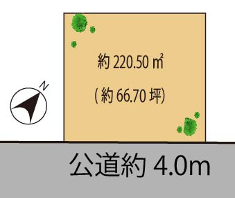 渋谷区神宮前　建築条件なし売地の土地図