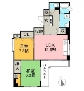 メゾン るふるの間取り