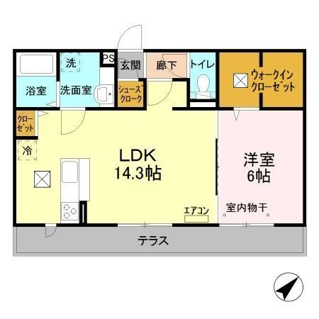 流山市南流山５丁目のアパートの区画図