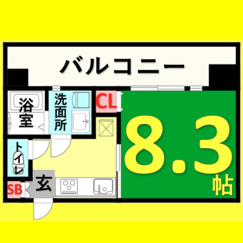 ル・シャンパーニュ　名古屋市賃貸　仲介手数料無料の間取り