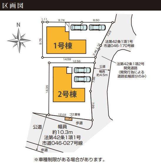 鎌倉市梶原3丁目新築戸建て　2期1号棟の区画図|区画図「鎌倉市梶原3丁目新築戸建て」