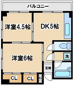 【間取り】 | 京西マンションビル