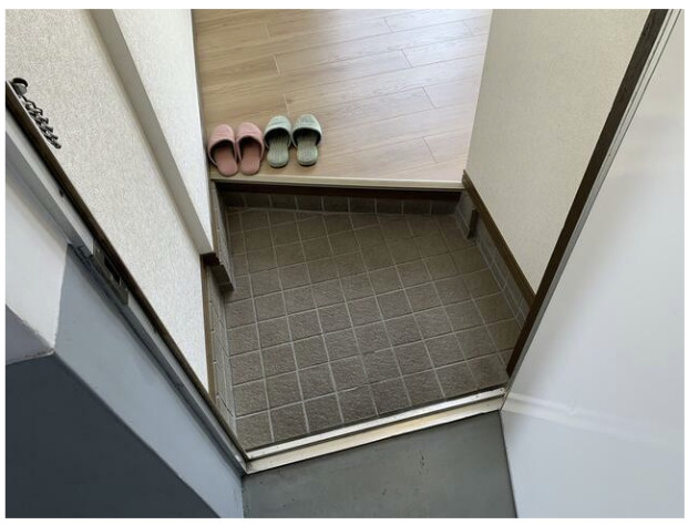 ミツボシマンションの玄関