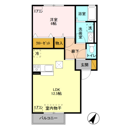 グランジェ　Ⅰの間取り