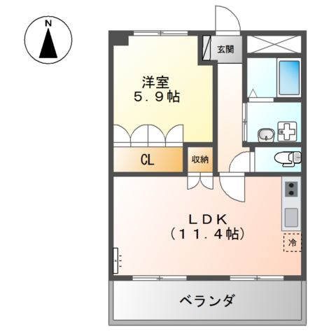 メゾン・シーティアの間取り