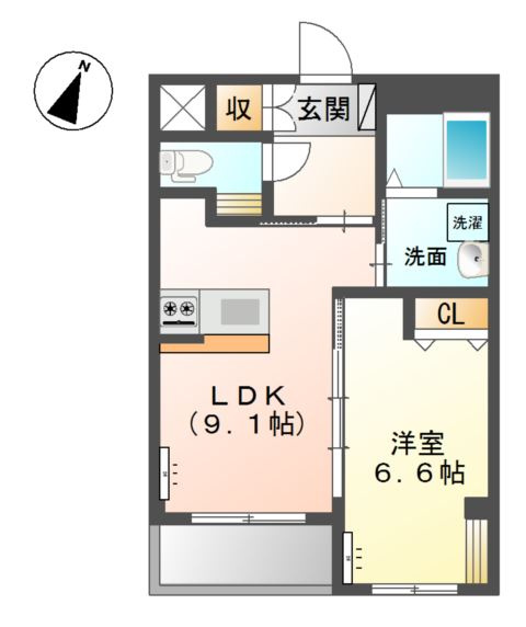 Ｃｉｅｌ天瀬の間取り