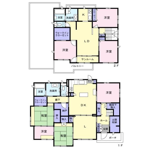 前橋市天川大島町中古一戸建ての間取り